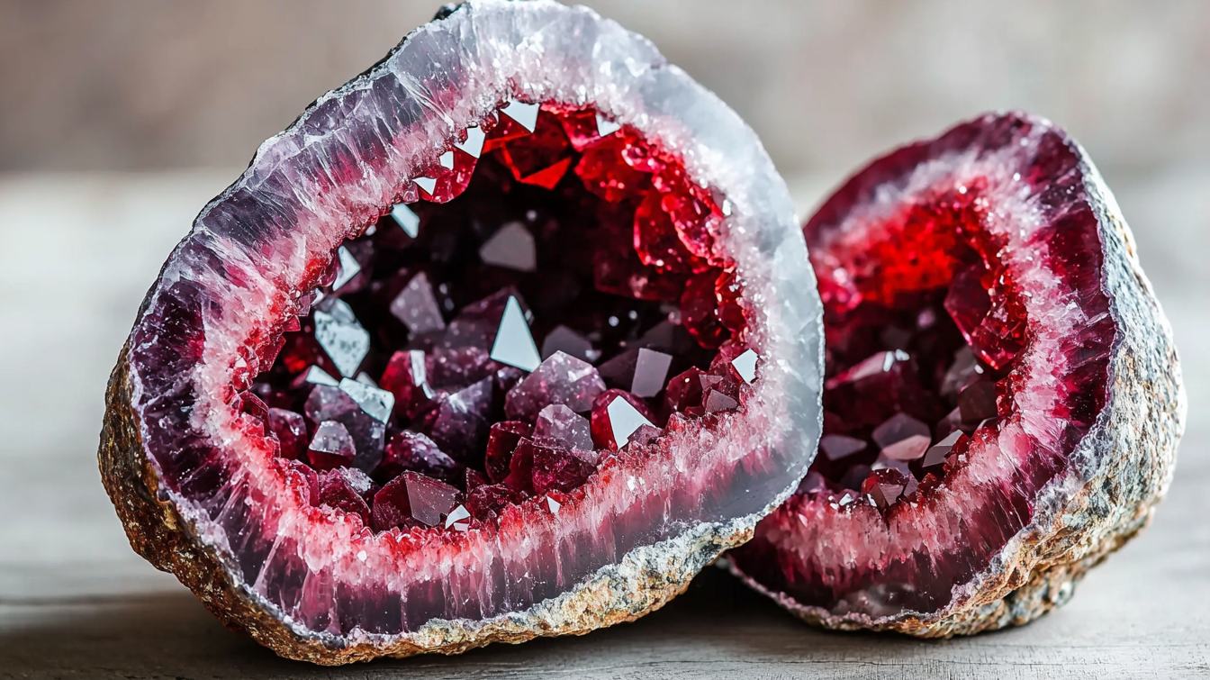 Garnet Geodes: The Deep Red Crystals of Passion and Protection