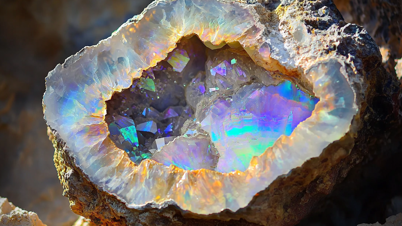 Opal Geodes: The Iridescent Gemstones of Wonder