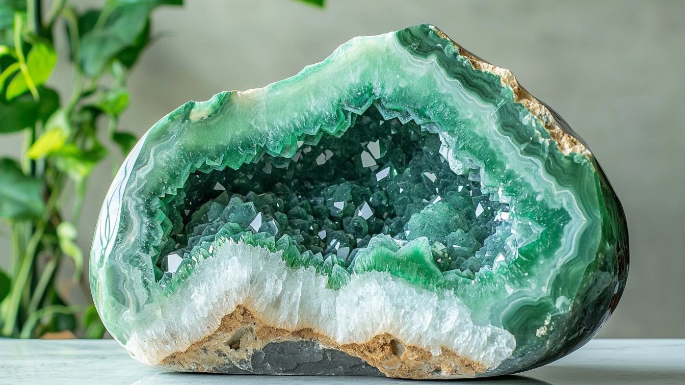 Jade Geodes: The Serene Stone of Harmony and Abundance