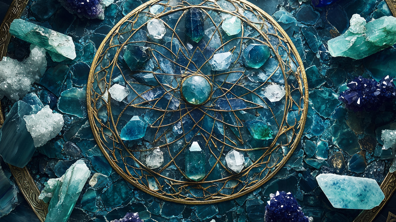 Crystal Grids for Protection: Harnessing the Power of Fluorite, Tourmaline, Lapis Lazuli, and Moonstone