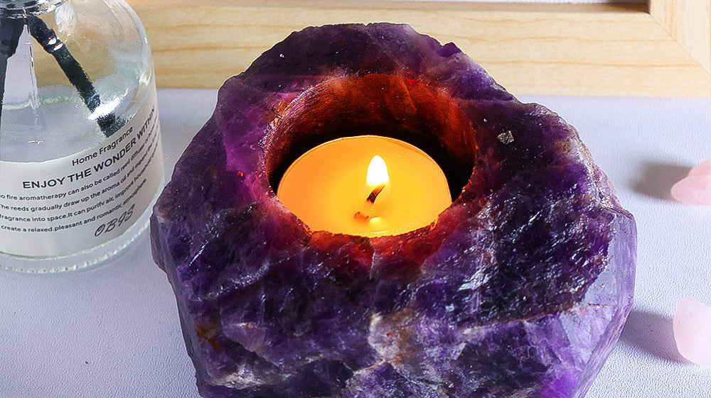 Amethyst Candle Holder: Illuminating Beauty and Harmony