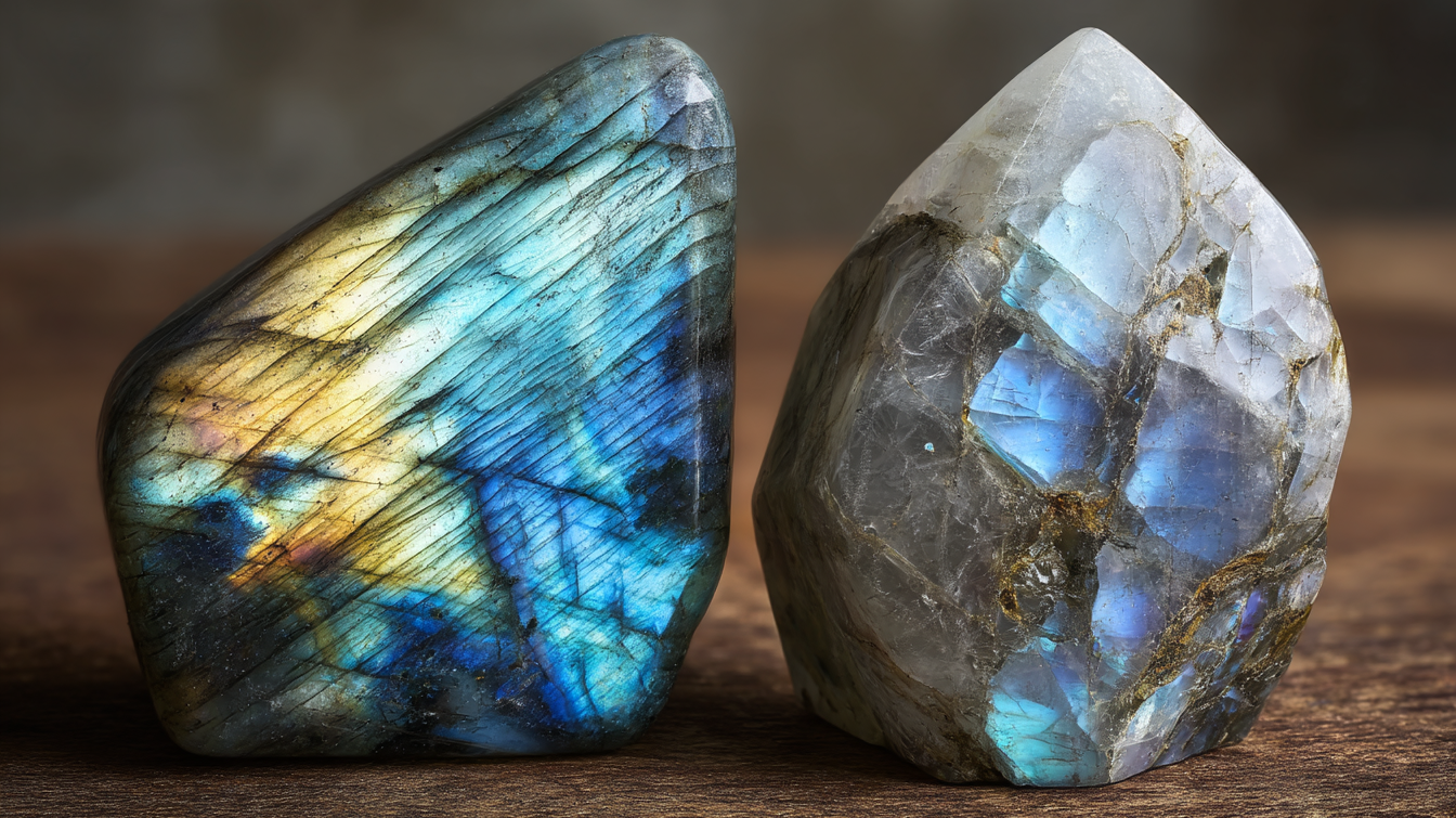 Labradorite vs Moonstone: Mystical Twins of Light, Intuition, and Inner Transformation
