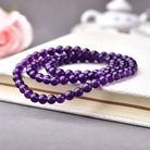 VIGORFULL TRIPLE-STRAND AMETHYST POWER ENERGY BRACELET_1