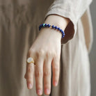 GOLD BEAD CELESTITE BALANCE ENERGY BRACELET_4