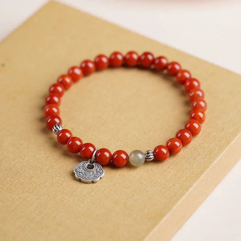 COLLECTIBLE ARTWORKS SOUTHERN RED AGATE ENERGY BRACELET_2
