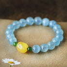 PURIFYING MOOD NATURAL AQUAMARINE BEESWAX ENERGY BRACELET_4