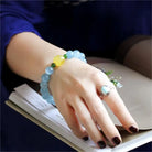 PURIFYING MOOD NATURAL AQUAMARINE BEESWAX ENERGY BRACELET_2