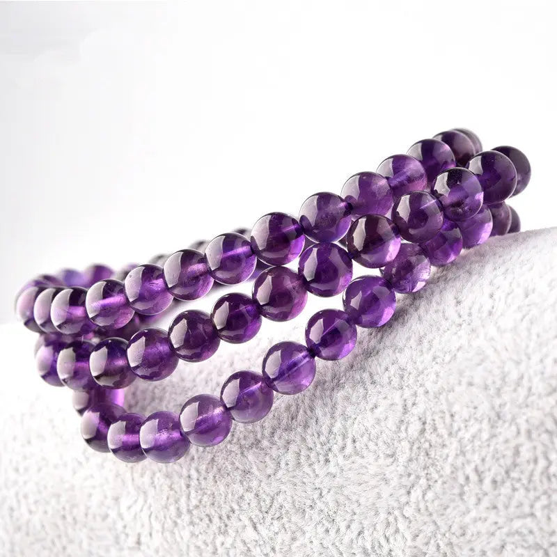 VIGORFULL TRIPLE-STRAND AMETHYST POWER ENERGY BRACELET_2