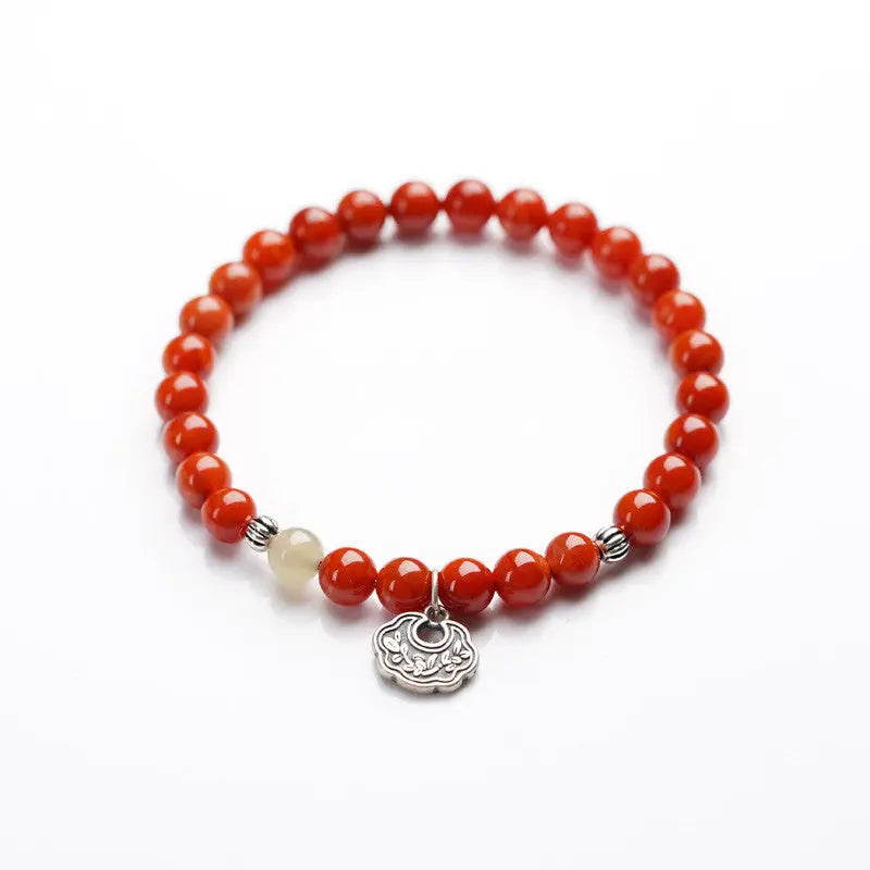 COLLECTIBLE ARTWORKS SOUTHERN RED AGATE ENERGY BRACELET_3