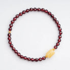 GIVE ENERGY WINE COLOUR GARNET BEESWAX ENERGY BRACELET_2