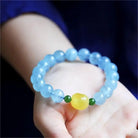 PURIFYING MOOD NATURAL AQUAMARINE BEESWAX ENERGY BRACELET_6