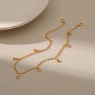 WHITE ZIRCON FOR GOOD INTUITION ANKLET-4