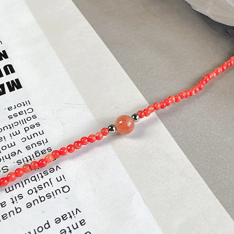 STRAWBERRY CRYSTALS ATTRACT LOVE ANKLETS-3