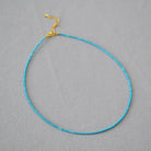 SIMPLE ELEGANT TURQUOISE SHORT NECKLACE_1
