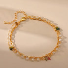 COLORFUL NATURAL STONE EMOTIONAL HEALING ANKLET-1