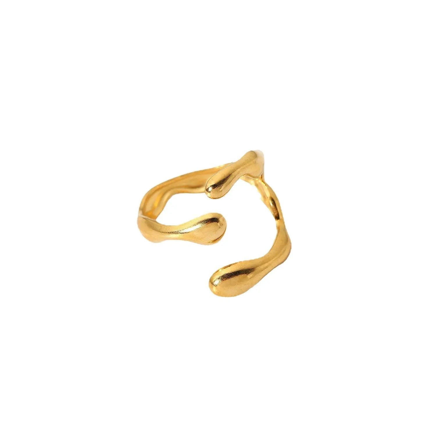 TEXTURED GEOMETRIC TITANIUM STEEL RING_5