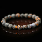 RED SPOTTED VOLCANIC STONE BRACELET_1