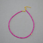 OUBO STONE PEACH BLOSSOM NECKLACE_1