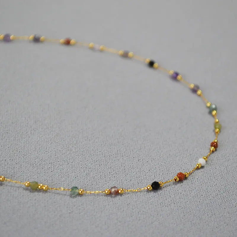 COLORFUL NATURAL STONE HEALING LOVELORN NECKLACE_2