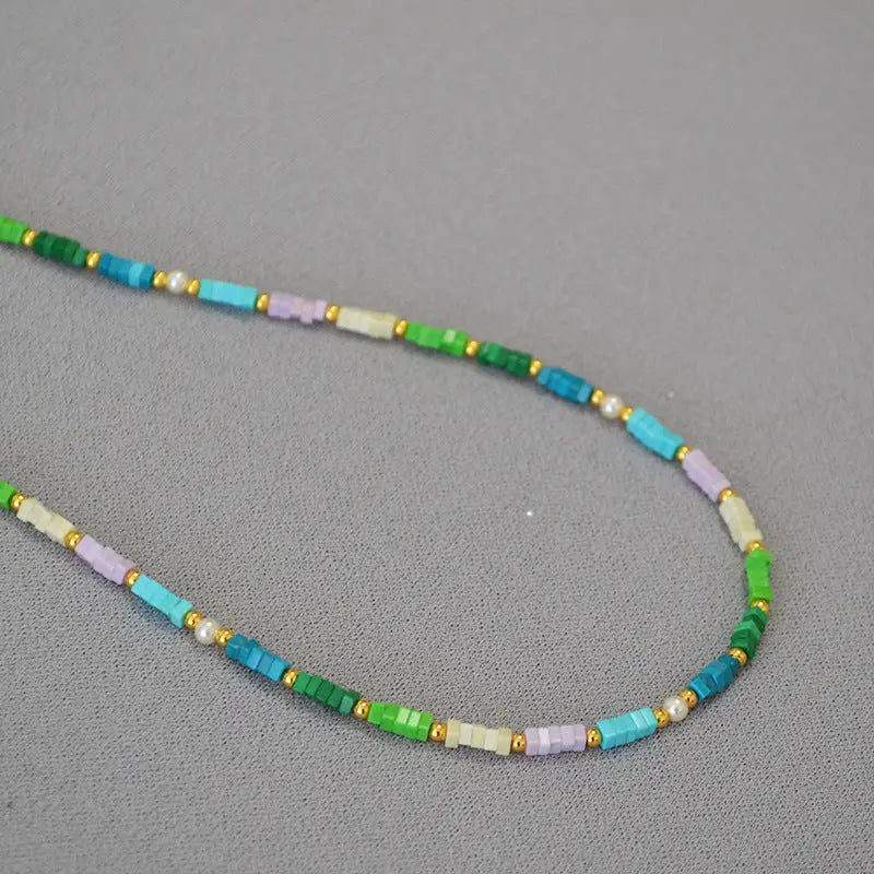 COLORED TURQUOISE VITALITY SUMMER NECKLACE_5