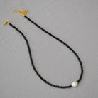 BLACK SPINEL TURQUOISE LOVE COMING NECKLACE_7