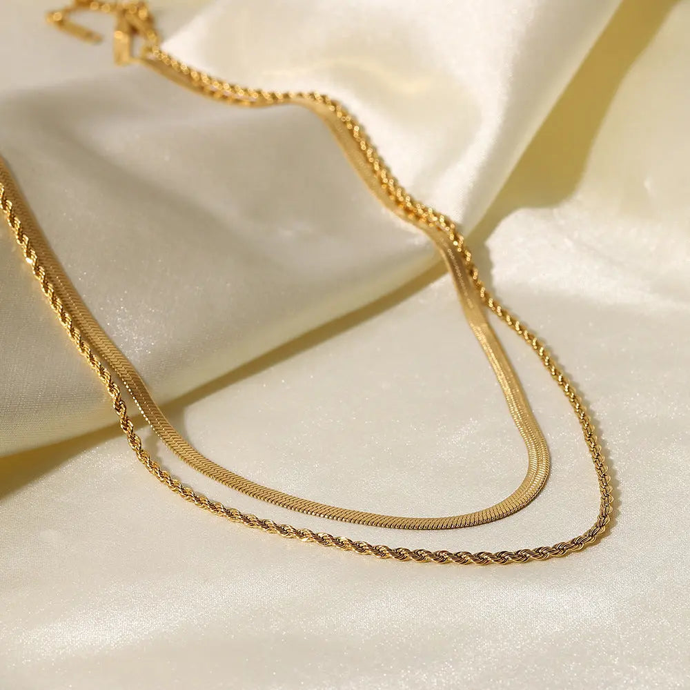 RUOYI SNAKE CHAIN TITANIUM STEEL NECKLACE_1