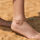 WHITE ZIRCON FOR GOOD INTUITION ANKLET-5