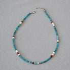 PEACOCK BLUE APATITE FRIENDSHIP STABLE NECKLACE_1