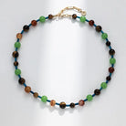 Colorful natural stone healing broken love necklace_1