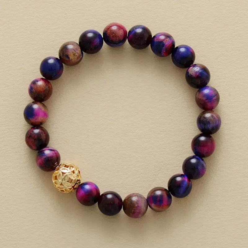 PROTECT BALANCE ENERGY MULTICOLOR TIGER EYE ENERGY BRACELET-4