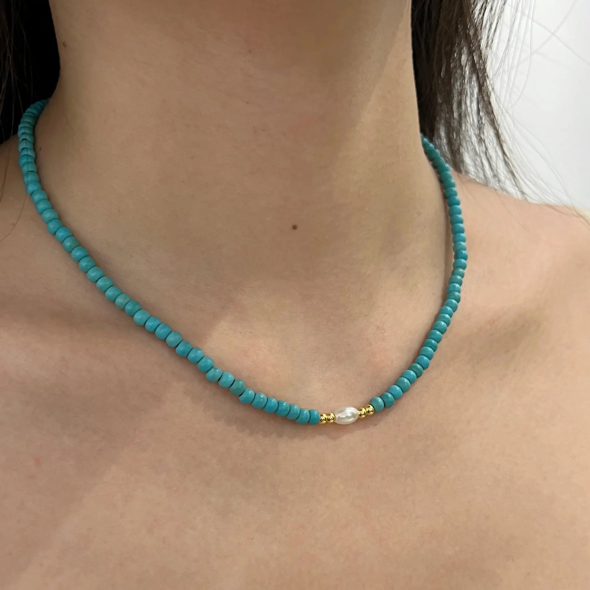 TURQUOISE BOOSTING IMMUNE SHORT NECKLACE_3