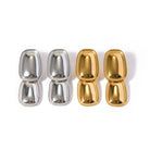 Nia Rectangular Pendant Titanium Steel Earrings_6