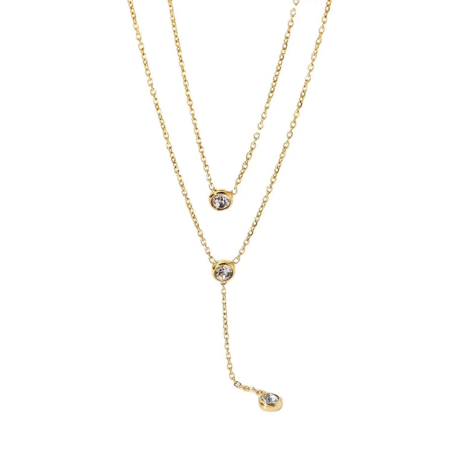 XAVIER Y-SHAPED TITANIUM STEEL NECKLACE_5