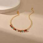 COLORED CRYSTAL CALMING EMOTIONAL ANKLET-2