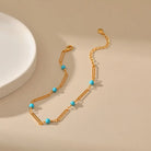 COLOR ZIRCON LIFE FORCE ANKLET-8