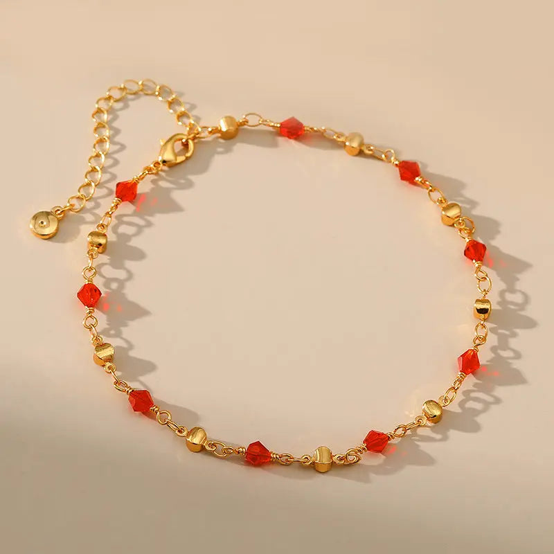 RED ZIRCON ENHANCES SELF-CONFIDENCE ANKLET-1