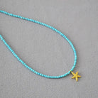 TURQUOISE PEACH BLOSSOM COMING NECKLACE_2