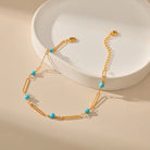 COLOR ZIRCON LIFE FORCE ANKLET-6