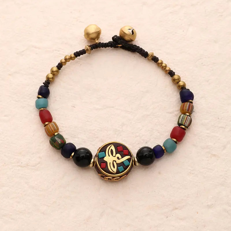 TIBETAN GOLD DRUM AND BELL BRACELETS_4