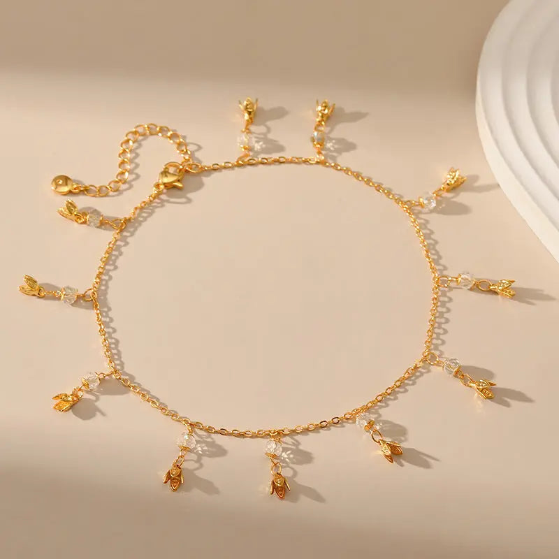 WHITE CRYSTAL PURITY ANKLET-1