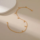 WHITE ZIRCON FOR GOOD INTUITION ANKLET-2