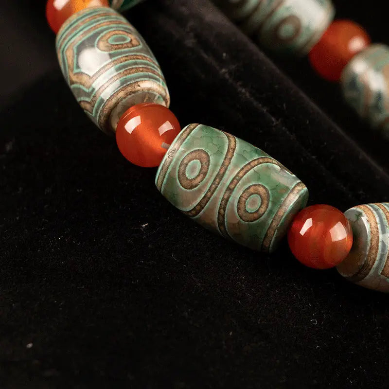 TIBETAN DZI AGATE CRACKLE BRACELETS_2