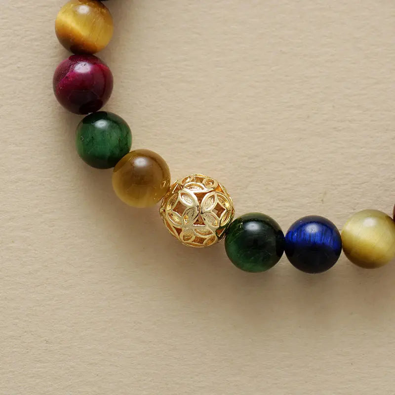 PROTECT BALANCE ENERGY MULTICOLOR TIGER EYE ENERGY BRACELET-5