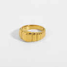 Croissant Titanium Steel Ring_6