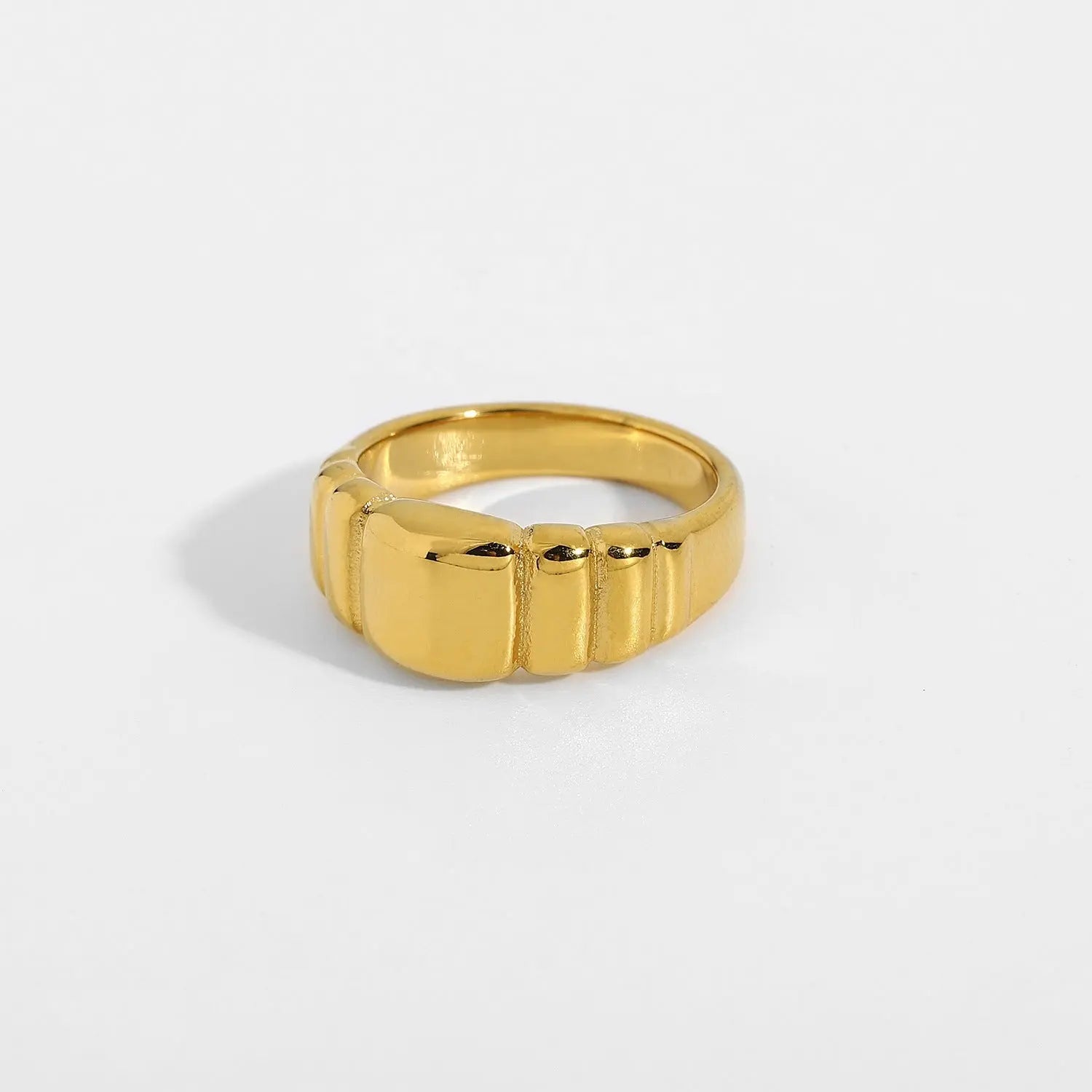 Croissant Titanium Steel Ring_6