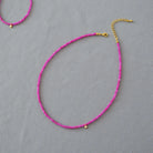 OUBO STONE PEACH BLOSSOM NECKLACE_3