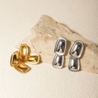 Nia Rectangular Pendant Titanium Steel Earrings_2