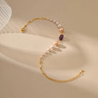 PEARL AND AMETHYST SPIRITUAL GROWTH ANKLET-2