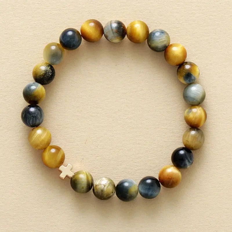 PROTECT BALANCE ENERGY MULTICOLOR TIGER EYE ENERGY BRACELET-3