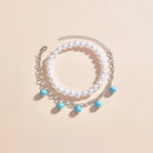 PEARL AND TURQUOISE ANKLET-1